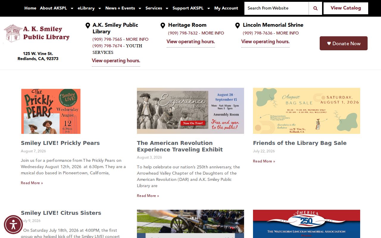 Redlands city directory digital collections from A.K. Smiley Public Library